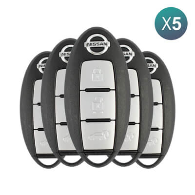 Nissan Qashqai, X-Trail 2014+ Clé Intelligente, 3Boutons 285E3-4CB5C 433MHz, S180144104 5 pièces Lot