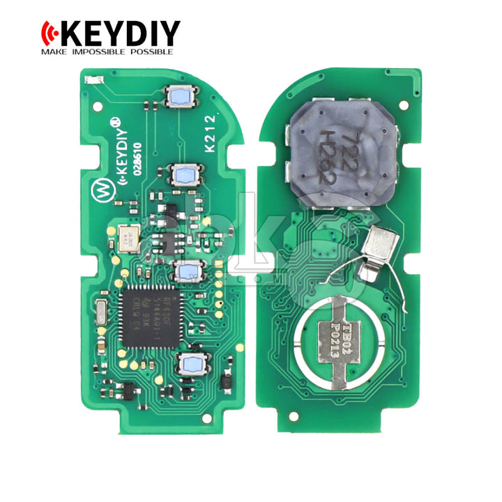 KeyDiy TB02-4 Lexus Universal Smart Key 4Buttons With 8A Transponder (PCB Only) - ABK-5092-TB02-4 -