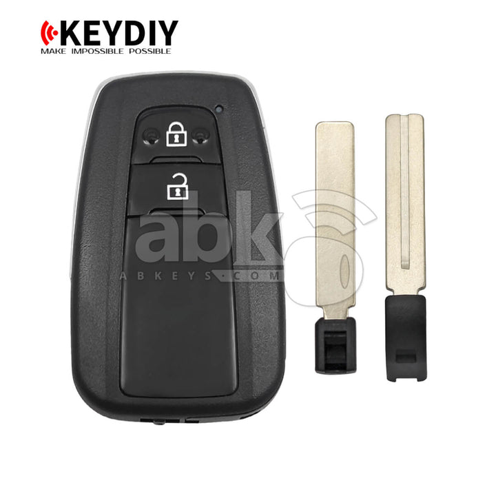 KeyDiy TB36-2 Toyota Universal Smart Key 2Buttons With 8A Transponder - ABK-5092-TB36-2 - ABKEYS.COM