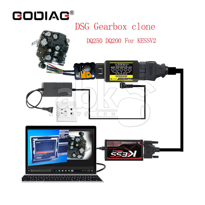 GODIAG GT107 DSG Gearbox Data Read/Write Adapter with GT105 IMMO Prog for DQ250 DQ200 VL381 VL300