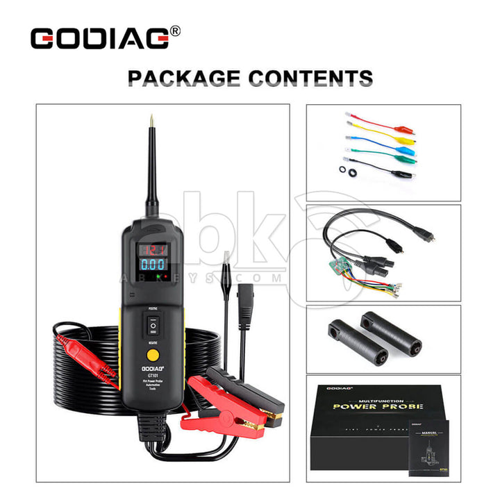 GODIAG GT101 4 in one DC 6-40V Circuit Tester Power Probe Relay Tester - ABK-523 - ABKEYS.COM