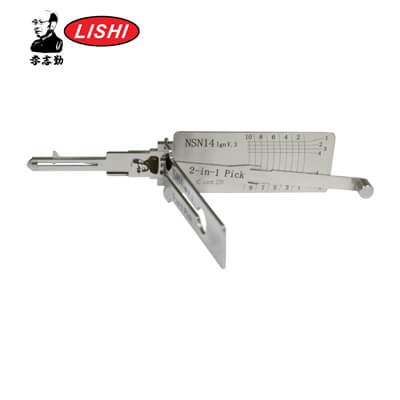 Lishi Original NSN14 Crochetage et Décodeur 3-en-1 pour Nissan Outil Lishi