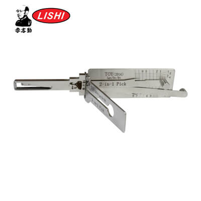 Оригинальная Отмычка и Декодер Lishi Toyota 2014 V1 2track 3-в-1 для Toyota 2014+ Инструмент Lishi
