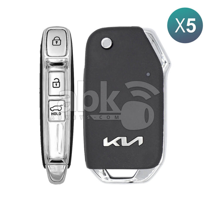 Genuine Kia Carnival 2021-2023 Flip Remote 3Buttons 95430-P1300 433MHz SVI-SKRGE03 5Pcs Bundle