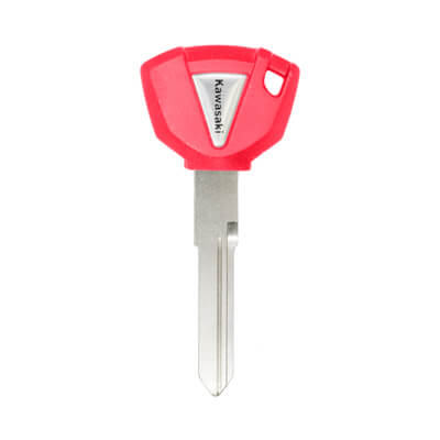 Kawasaki Motorcycle Chip Less Key, KW18 Red