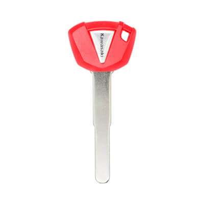 Clé Sans Puce pour Motocyclette Kawasaki KTM1P Rouge