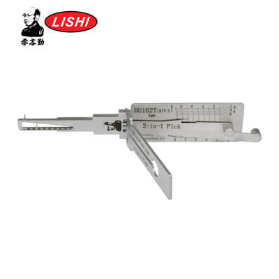 Lishi Original HU162-SC9-AG 9Cut Fechadura de Ignição Apenas 3-em-1 Abertura e Decodificador para VW 2015+ Ferramenta Lishi Anti Brilho