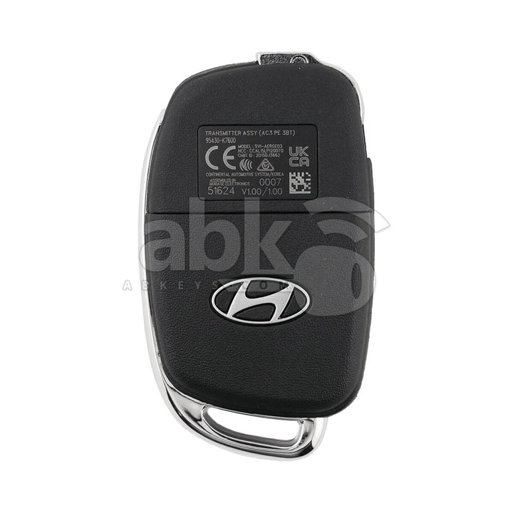 Genuine Hyundai I10 2023-2025 Flip Remote 3Buttons 95430-K7600 433MHz SVI-AERGE03 - ABKEYS.COM