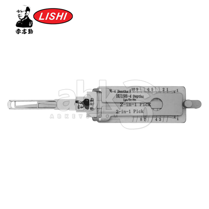 Original Lishi HU198-4 Depths 2-in-1 Pick & Decoder for Ford 2021+ Lishi Tool Anti Glare