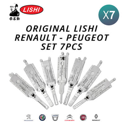 Оригинальный Комплект Lishi для Renault и Peugeot из 7 Инструментов для Открытия и Декодирования с Бесплатной Доставкой