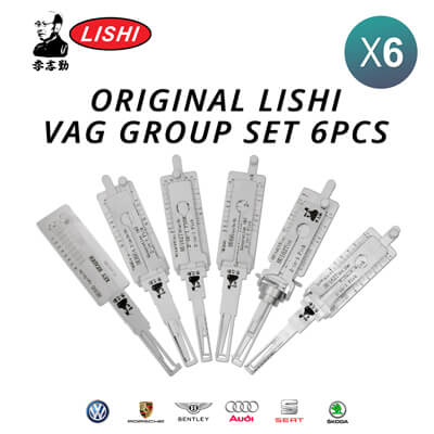 Kit Original Lishi Grupo VAG de 6 Ferramentas Abertura e Decodificador Com Envio Gratis