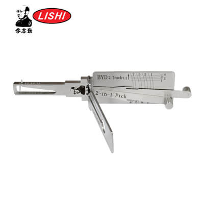 Lishi Original BYD2 2-en-1 Crochetage et Décodeur pour BYD Outil Lishi