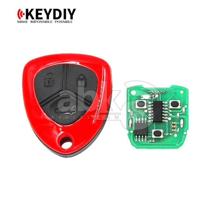 KeyDiy KD Universal Remote B Series Ferrari Type With 3Buttons B17 - ABK-1010-B17 - ABKEYS.COM