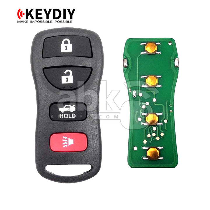 KeyDiy KD Universal Remote B Series Nissan Type With 4Buttons B36-4 - ABK-1010-B36-4 - ABKEYS.COM