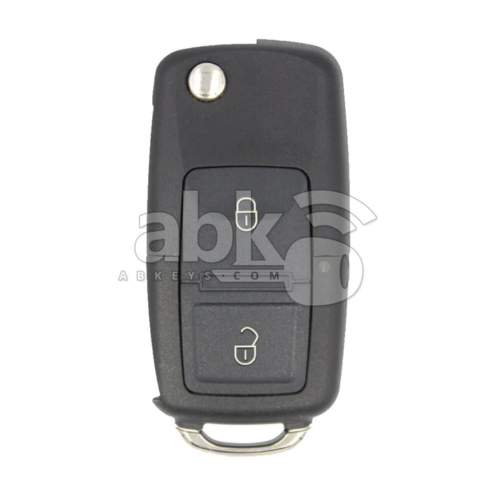 Xhorse VVDI Key Tool Volkswagen Style Wired Flip Remote 2Buttons XKB508EN - ABK-1015-XKB508EN -