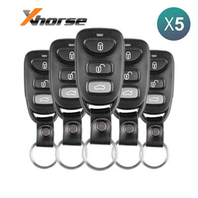 Xhorse VVDI Key Tool Hyundai Kia Style Télécommande Filaire 3Boutons XKHY00EN 5 pièces Lot