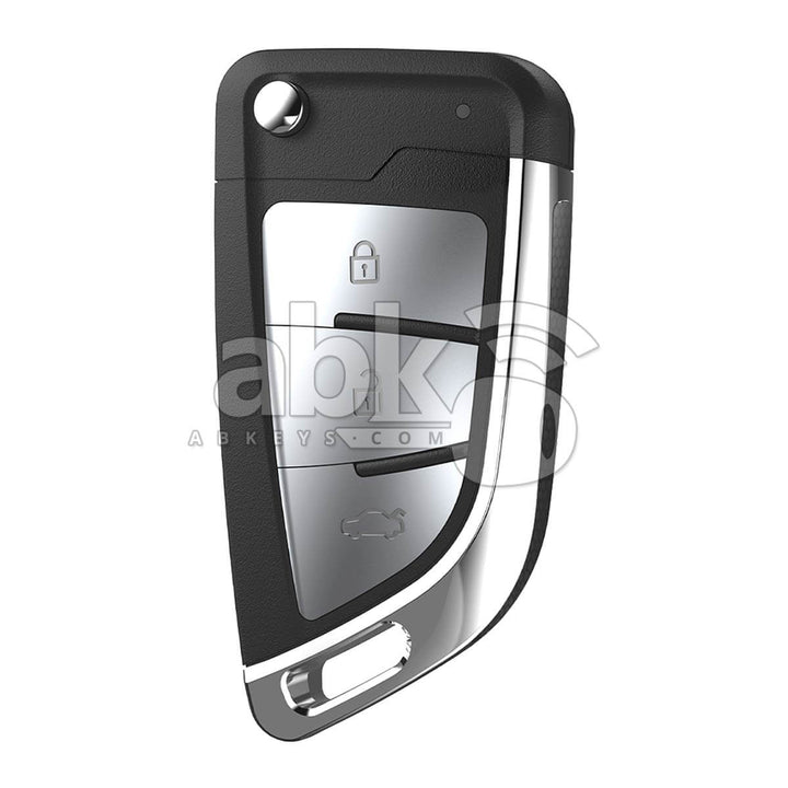 Xhorse VVDI Key Tool Bmw Style Wired Flip Remote 3Buttons XKKF23EN - ABK-1015-XKKF23EN - ABKEYS.COM