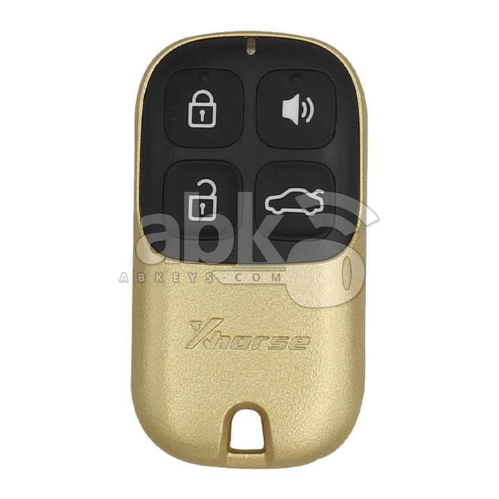 Xhorse VVDI Key Tool Golden Wired Remote Control 4Buttons XKXH02EN - ABK-1015-XKXH02EN - ABKEYS.COM