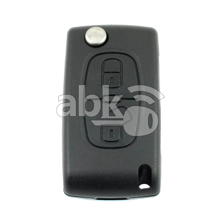 Genuine Peugeot 207 307 308 2008+ Flip Remote 2Buttons 6490CQ 649075 649034 433MHz CE0523 - ABK-1029