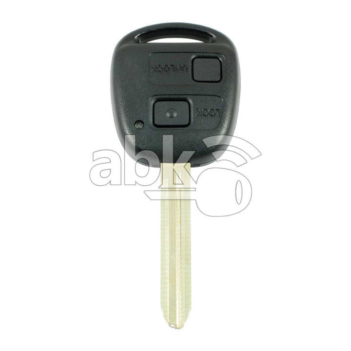 Toyota 1998+ Key Head Remote 2Buttons 433MHz TOY43 - ABK-1033 - ABKEYS.COM