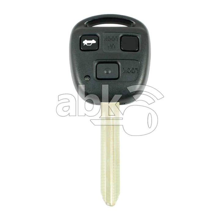 Toyota 1998+ Key Head Remote 3Buttons 433MHz TOY43 - ABK-1035 - ABKEYS.COM
