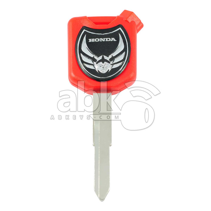 Honda Motorcycle Chip Less Key Red - ABK-1057 - ABKEYS.COM