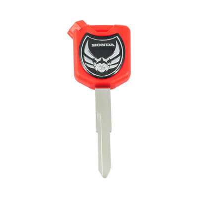 Clé Sans Puce Motocyclette Honda Rouge