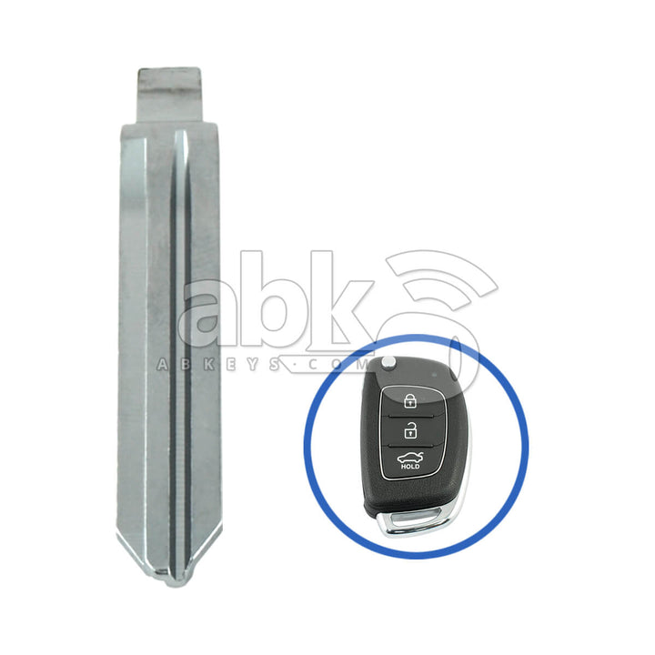 Hyundai Elantra I10 HB20 Grand I10 2012+ Flip Remote Key Blade 81996-1S001 HYN14R - ABK-1069 -