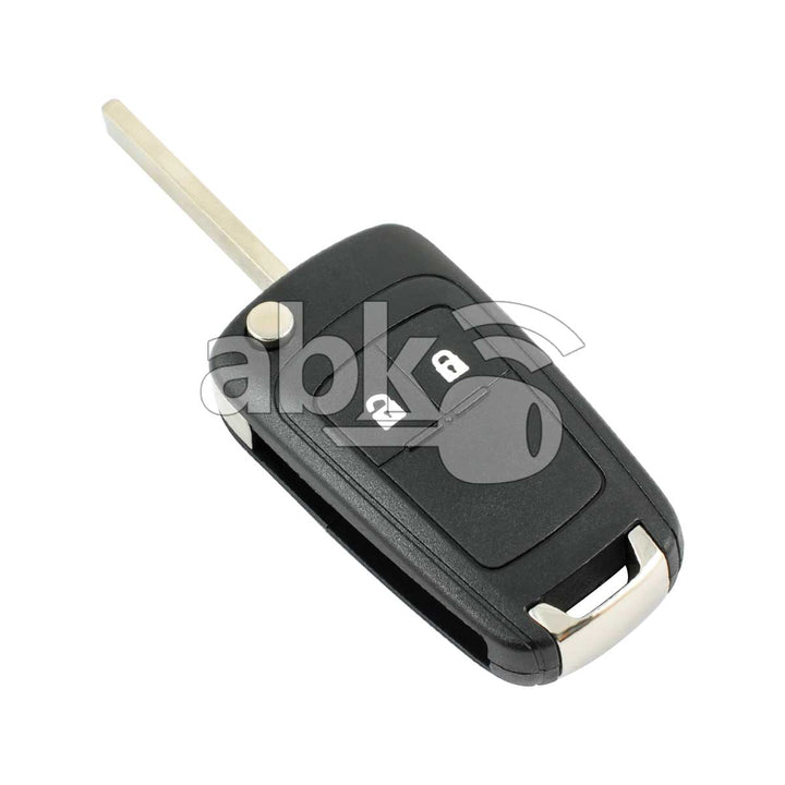 Chevrolet Trax Cruze Aveo 2012+ Flip Remote 2Buttons 315MHz HU100 - ABK-1104-2 - ABKEYS.COM