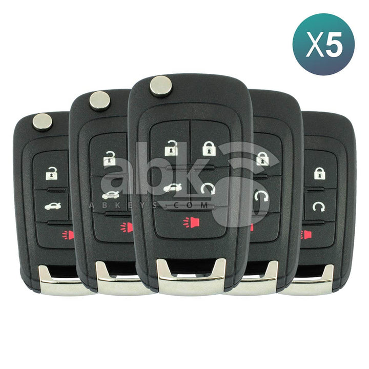 Chevrolet Camaro Cruze Malibu 2010+ Flip Remote 5Pcs Offer 5Buttons 315MHz HU100 5912545 -
