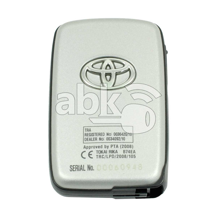 Genuine Toyota Land Cruiser Prado 2010+ Smart Key 3Buttons 89904-60762 433MHz B74EA P1 98 - ABK-1217