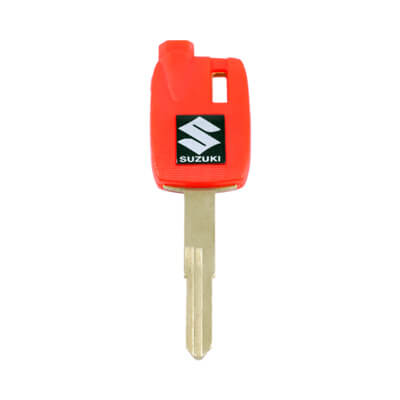 Clé Sans Puce Pour Motocyclette Suzuki YH35 Rouge