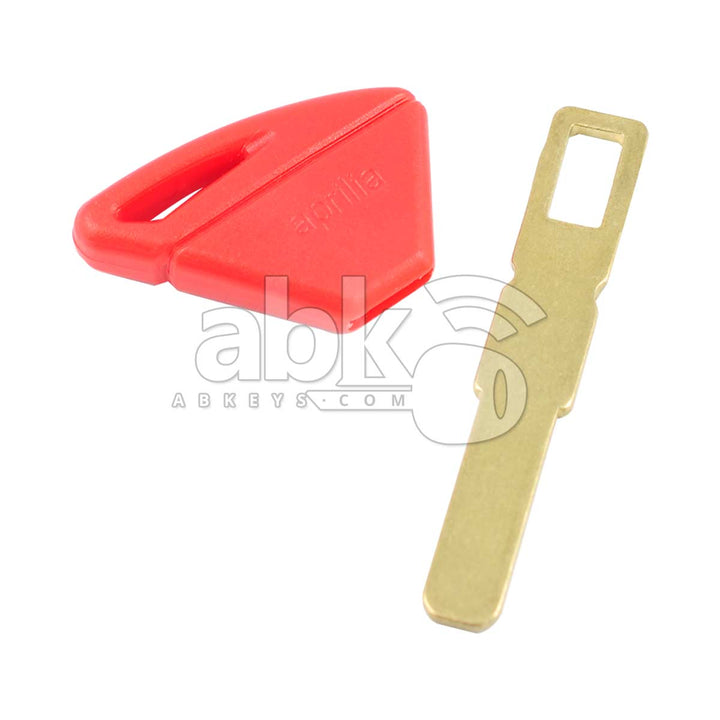 Aprilia Motorcycle Chip Less Key SIP22 Red - ABK-1301 - ABKEYS.COM