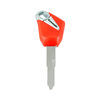 Kawasaki Motorcycle Chip Less Key, KW17 Red