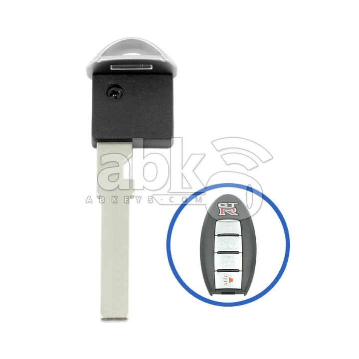 Nissan GTR 2009+ Smart Key Blade 80564-JF01A - ABK-1571 - ABKEYS.COM