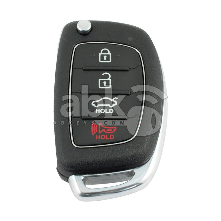 Hyundai Sonata 2015+ Flip Remote 4Buttons 95430-C1010 433MHz TQ8-RKE-4F16 TOY48 - ABK-1781 -