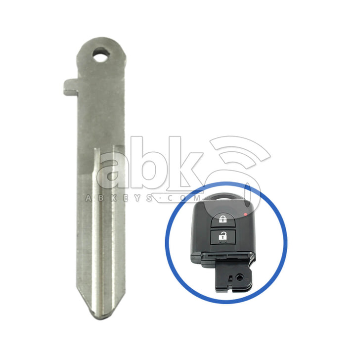 Nissan Qashqai Micra 2003+ Smart Key Blade KEY00-E0022 NSN14 - ABK-1812 - ABKEYS.COM