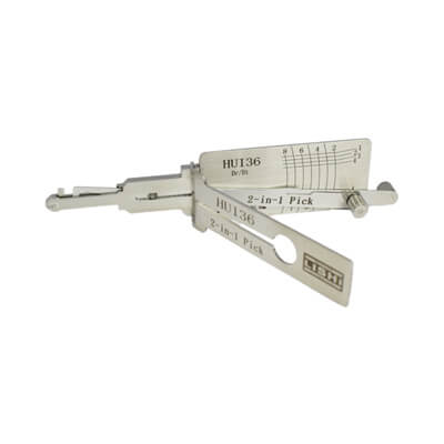 Genuine Lishi Classic Apertura y Decodificador 2-en-1 Para HU136 Herramienta Lishi CLASSIC-LISHI2-1HU136