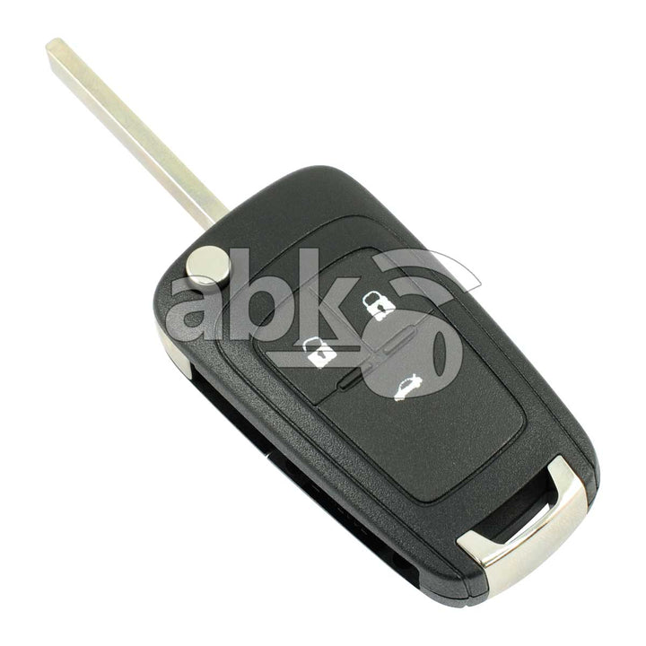 Genuine Chevrolet Cruze Malibu Impala 2010+ Flip Remote 3Buttons 13500219 433MHz HU100 - ABK-2253 -