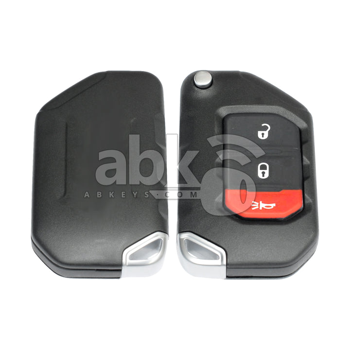 Jeep Wrangler 2018+ Smart Key 3Buttons 68416782AA 68416782AB 433MHz OHT1130261 Keyless Go - ABK-2380