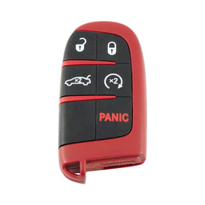Jeep Grand Cherokee SRT 2014-2021 Smart Key, 5Buttons, 433MHz, M3N-40821302 Red