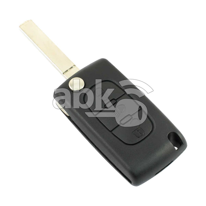 Peugeot 2003+ Flip Remote Cover 3Buttons With Fog Lights CE0523 VA2 - ABK-2429 - ABKEYS.COM