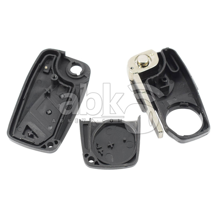 Fiat 2006+ Flip Remote Cover 3Buttons With Battery Cover SIP22 - ABK-2448 - ABKEYS.COM