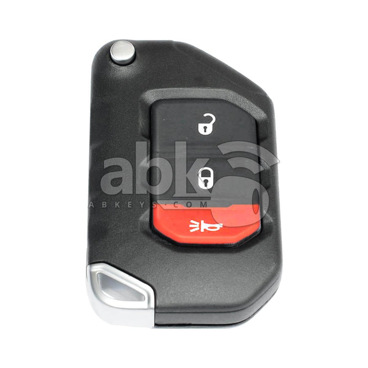 Genuine Jeep Wrangler 2018+ Smart Key 3Buttons 68416782AA 68416782AB 433MHz OHT1130261 Keyless Go -