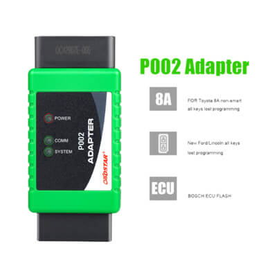 Kit Adaptateur OBDStar P002 pour TOYOTA 8A et Ford Toutes les Clés Perdues Programmation + Câble Flash ECU Bosch