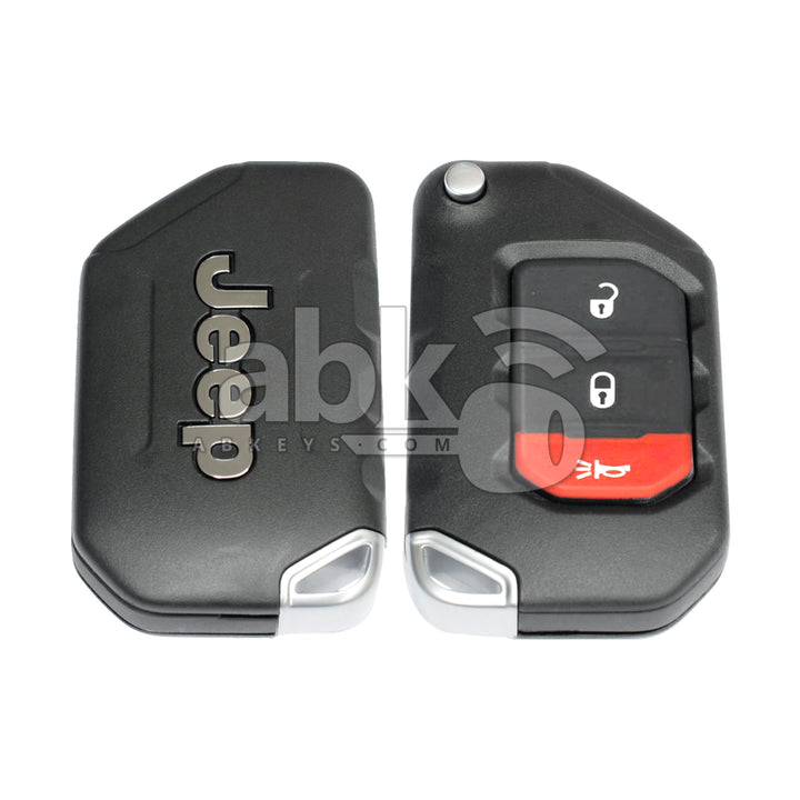 Jeep Wrangler 2018+ Smart Key 3Buttons 68416782AA 68416782AB 433MHz OHT1130261 Keyless Go - ABK-2700