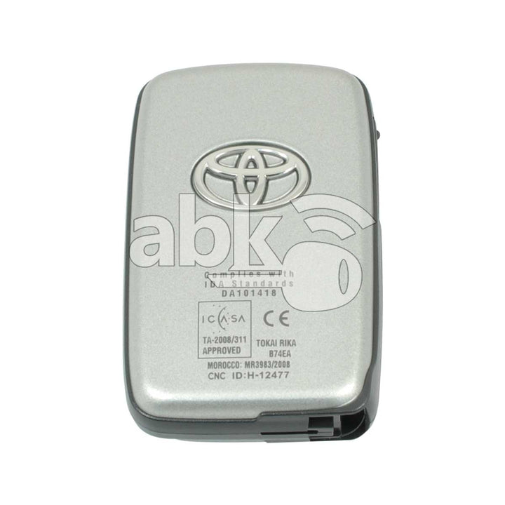Genuine Toyota Land Cruiser Prado 2010+ Smart Key 3Buttons 89904-60540 433MHz B74EA P1 98 - ABK-2744