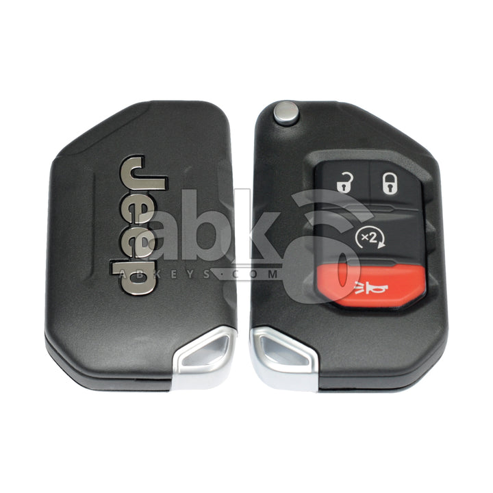 Jeep Wrangler 2018+ Smart Key 4Buttons 68416784AA 433MHz OHT1130261 Keyless Go - ABK-2805 -