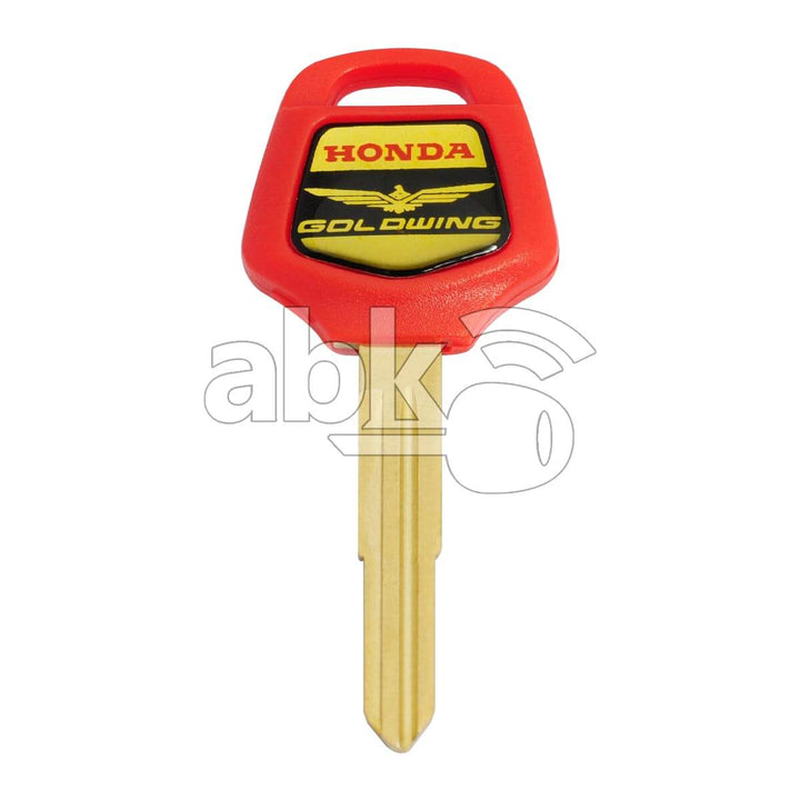Honda Goldwing Motorcycle Chip Less Key HON58R Red - ABK-2814 - ABKEYS.COM