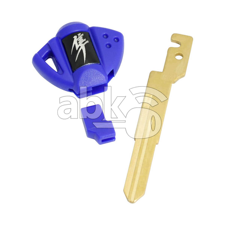 Suzuki GSX-R HAYABUSA Motorcycle Chip Less Key SZ17 Blue - ABK-2819 - ABKEYS.COM